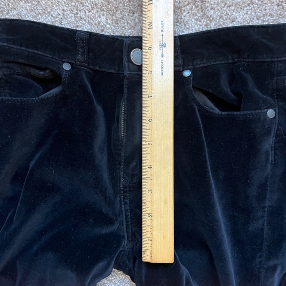 PAIGE black velvet boot cut jeans, size 27, EUC - Picture 8 of 9